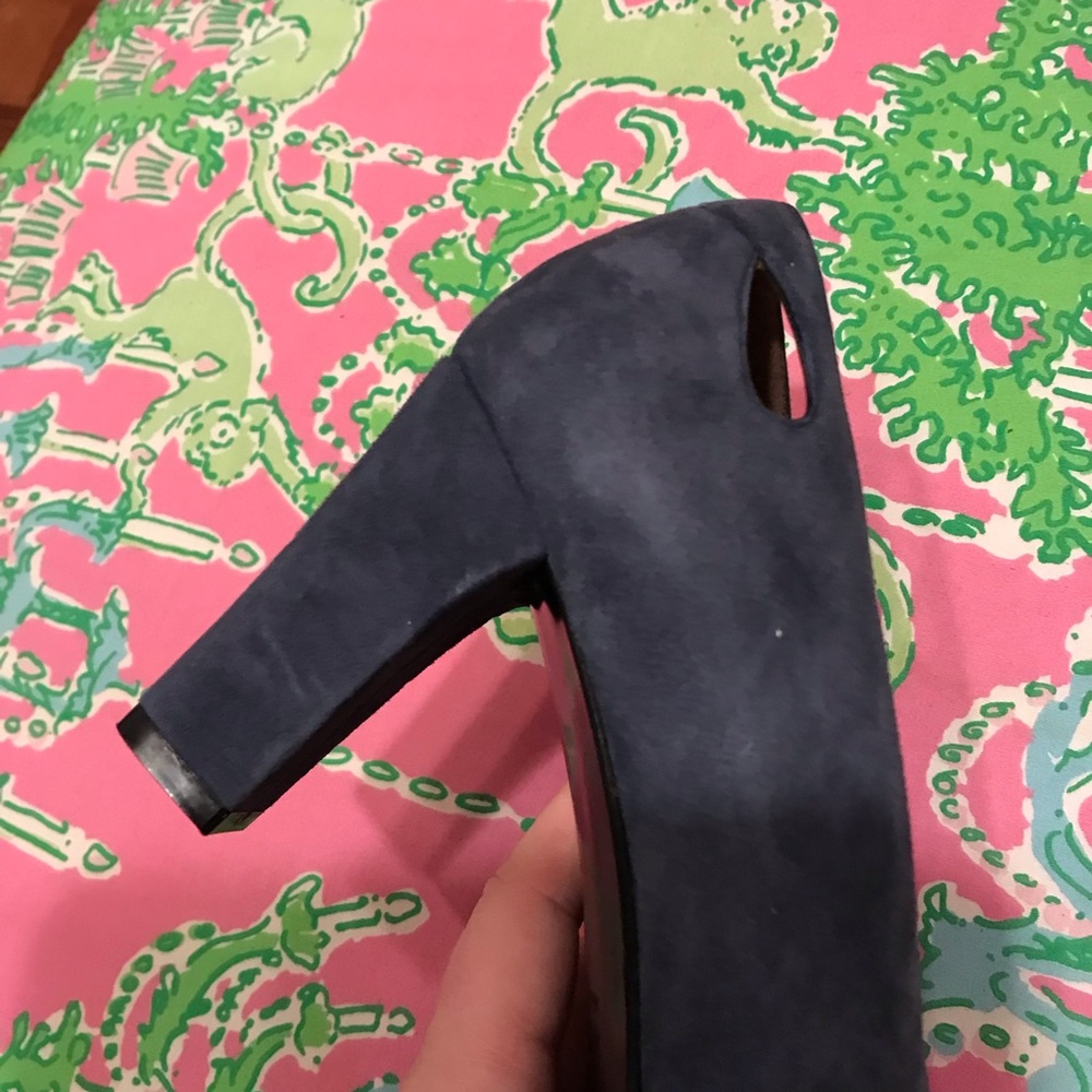 Bruno Magli blue suede heels size 37 - Picture 7 of 8